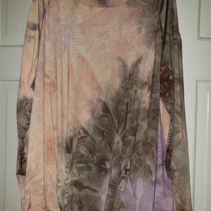 White Birch Tie Dye Cold Shoulder Top